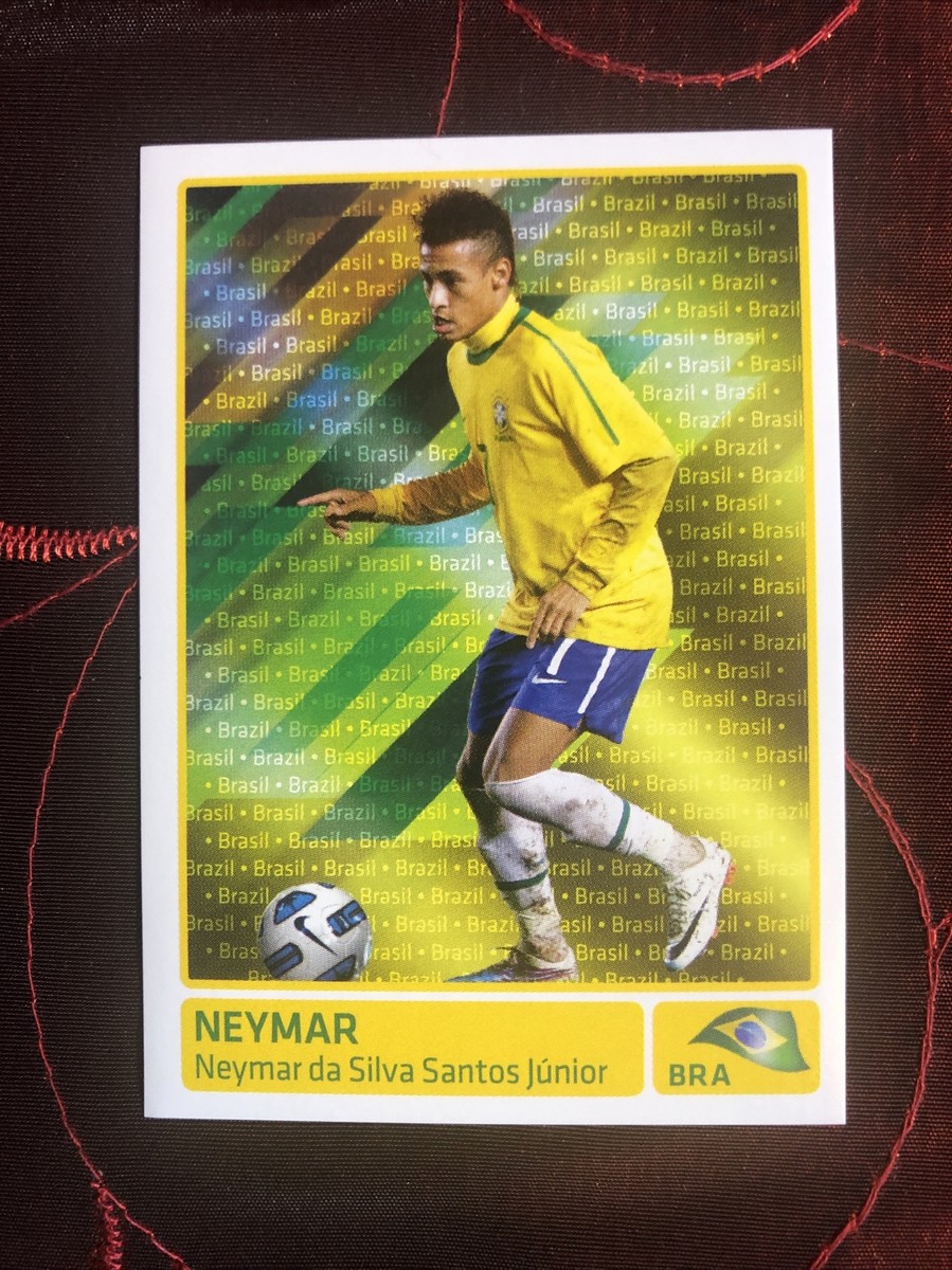 NEYMAR JR 2011 Panini Copa America Rookie #329 + NEYMAR JR IN TEAM