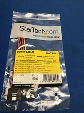 NEW LOT OF 4X Startech HARD-TO-FIND MADE EASY 6IN/15CM POWER ABLES M/F
