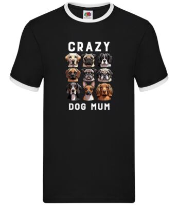 Crazy Dog Mum - Herren Klingel - Hunde Haustier Haustiere lieben Labrador Mama Mutter