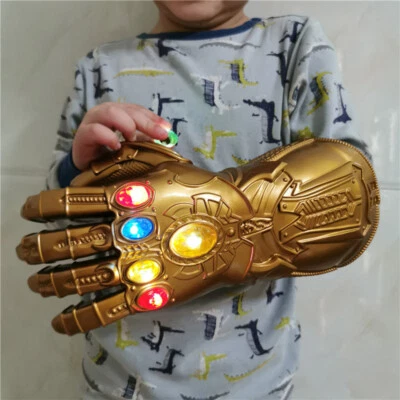 LED Thanos Gloves Infinity Gauntlet Light Avengers 4 Glove Toys For Kids Gift