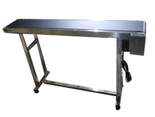 PVC Belt Electric Conveyor Machine With Stainless  Flat Small Conveyor 59" L