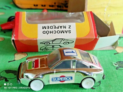 VINTAGE PORSCHE TOY CAR POLGAL SUPEROL PLASTIC MADE IN POLAND ORIGINAL BOX RARE