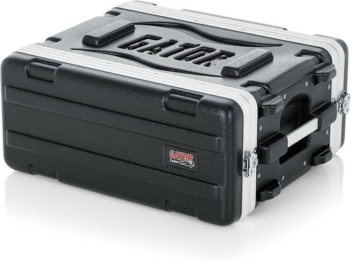 Gator Molded 4U Rack Case with Heavy Duty Latches; Shallow 14.25" depth (GR-4S)