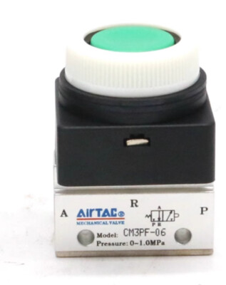 AIRTAC Push Button Mechanical Valves CM3PF-06 / CM3PF06 green