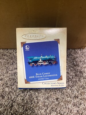 NEW, 2002 Hallmark Keepsake - Blue Comet 400E Steam Locomotive LIONEL Ornament