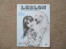 Anita Harris - Leblon - sheet music. 1968. Nr mint.