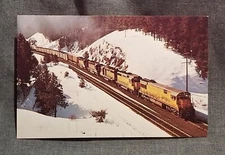 LMH Postcard UNION PACIFIC Blue Mountains Freight UP U28C GP30 Pendleton OH