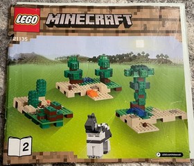 LEGO Minecraft The Crafting Box 2.0 Set 21135 Loose Bricks 5 Manuals Manual
