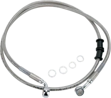 DRAG SPECIALTIES Brake Line - Front (Upper) - Stainless Steel 680210