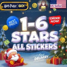 All Types Of Harry Potter 1-6 Stars partners event Monopoly Go Stickers