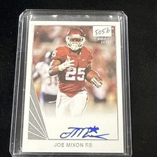 2017 ULTIMATE LEAF DRAFT RC AUTO ON CARD JOE MIXON