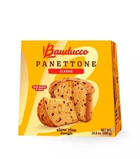 Classic Panettone - Moist & Fresh Holiday Cake - Traditional Bauducco 24 Oz 