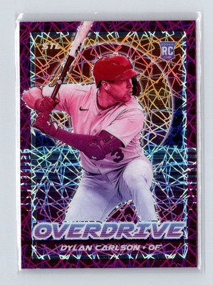 2021 Panini Chronicles Overdrive Purple Velocity #21 Dylan Carlson Rookie