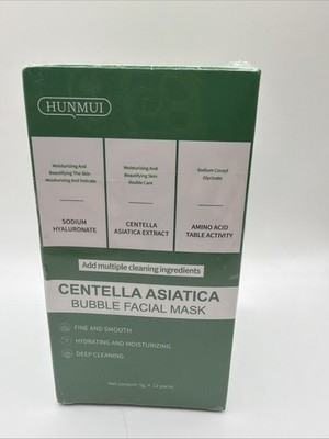 VENROCK Centella Asiatica Bubble Facial Mask 12 Sheets Deep Cleaning Moisture