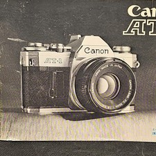 Canon AT-1 Film SLR English Edition Instruction Manual IE1034A