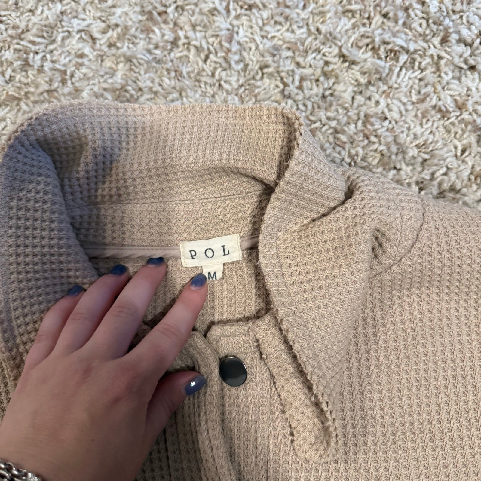 POL Waffle Shacket - image 2