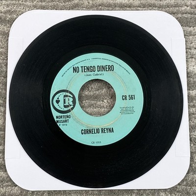 Cornelio Reyna 7'' Vinyl No Tengo Dinero Un Engaño Mas Latin Norteño Musart 45RPM
