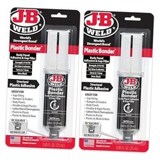 Plastic Bonder Black 25ml Syringe - 2 Pack (50139-2) 25 ml - 2 Pack