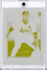 2020 Bowman Draft Nolan Gorman 1/1 Printing Plate Yellow Cardinals BD-194 MLB