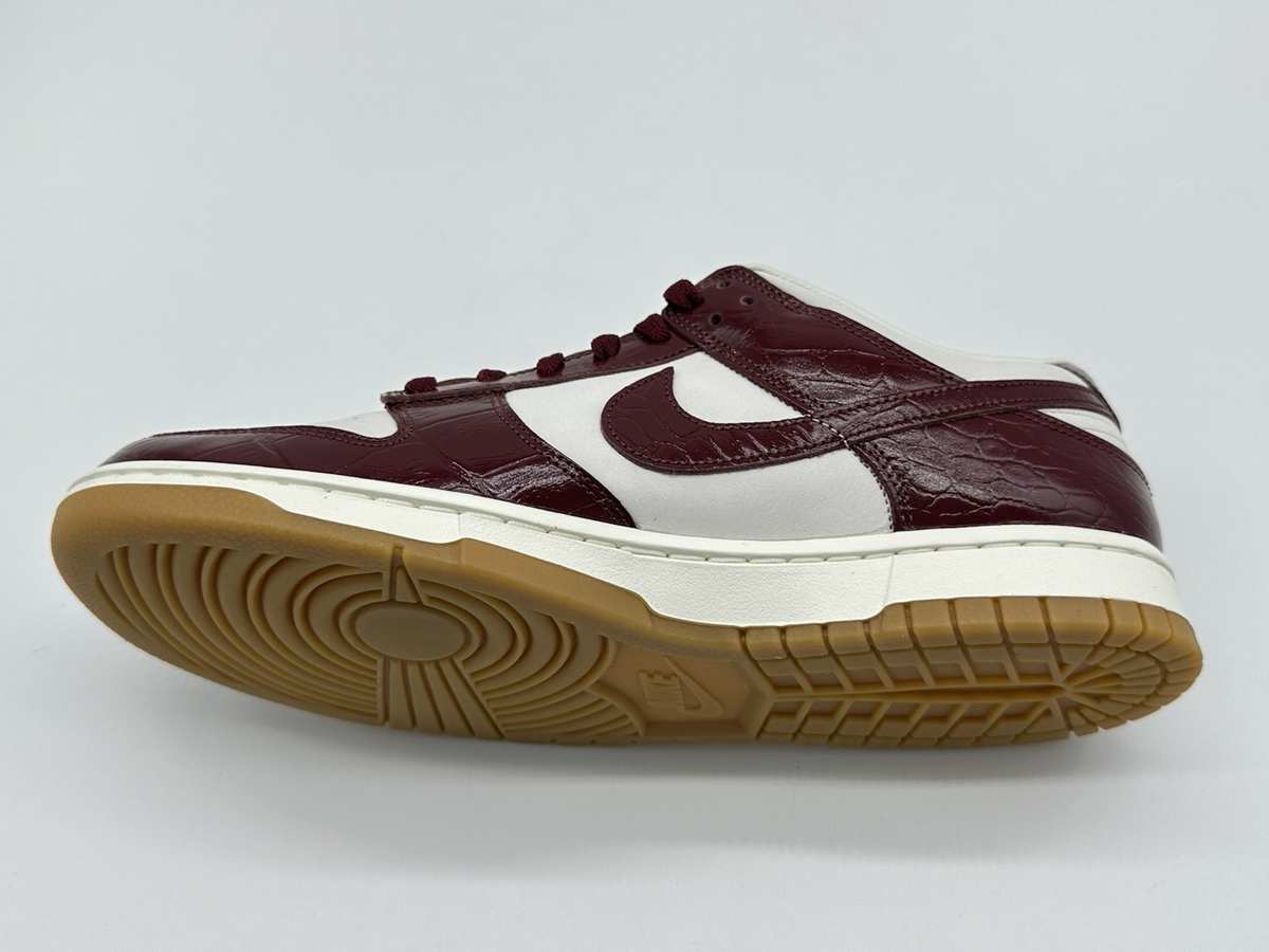 Nike Dunk Low Lx Dark Team Red Croc FJ2260-004 Women 12 Men 10.5 Nike Dunk Low LX Crocodile Dark Team Red Mens 10.5 , Women main image 4