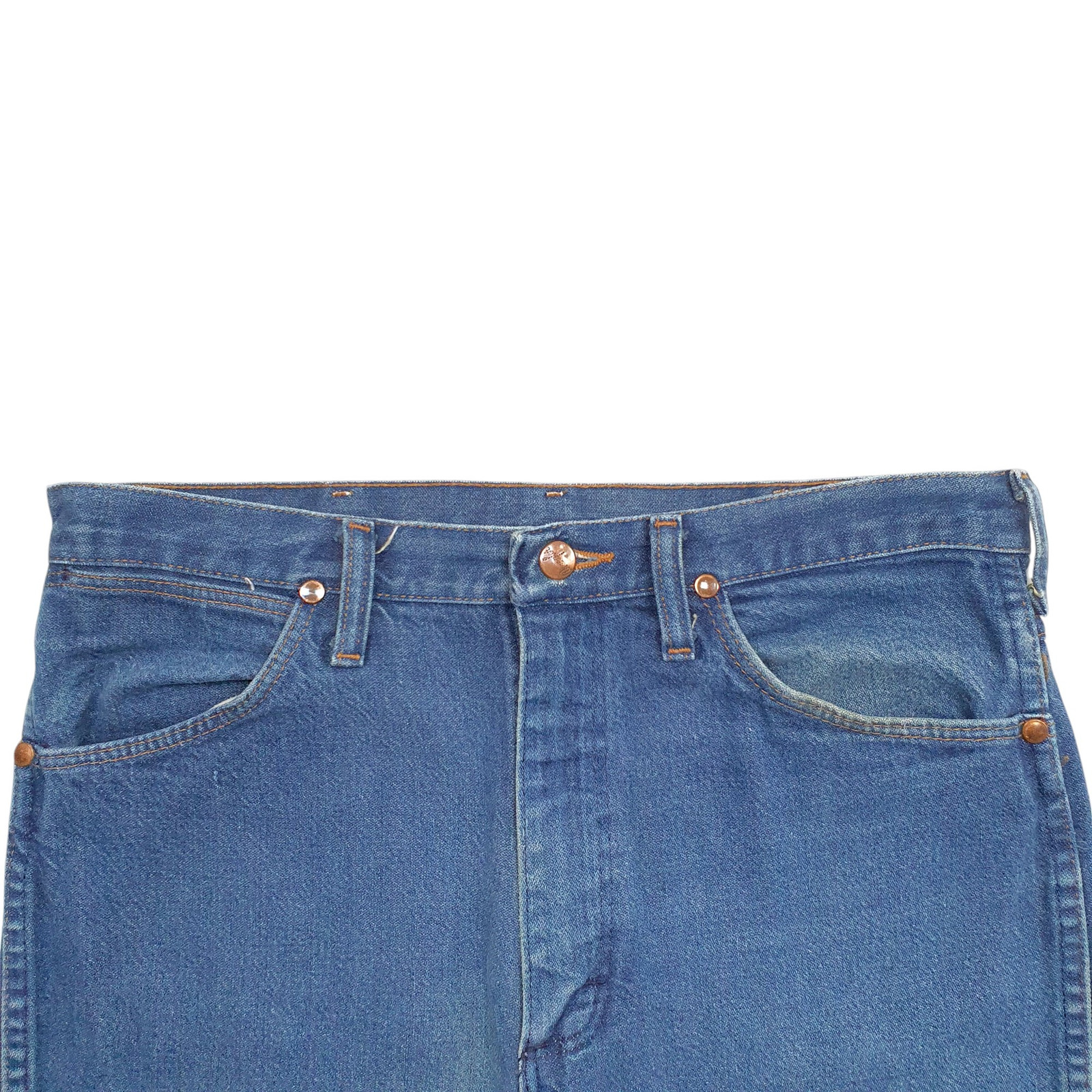 WRANGLER Casual Jeans Regular Fit Blue Denim Trousers Mens W33 L34 image 2