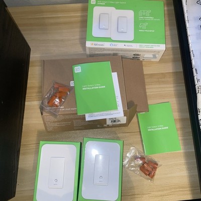 Wemo 3-Way WiFi  Smart Light Switch WLS0403, 2 pack   HomeKit, Alexa, Google