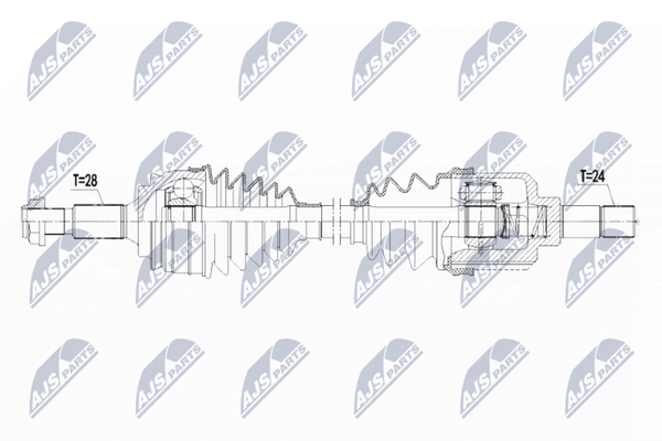 NTY Antriebswelle NPW-PE-023 FüR CitroËN Opel Peugeot-image