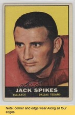 1961 Topps Jack Spikes #138 READ 18h5