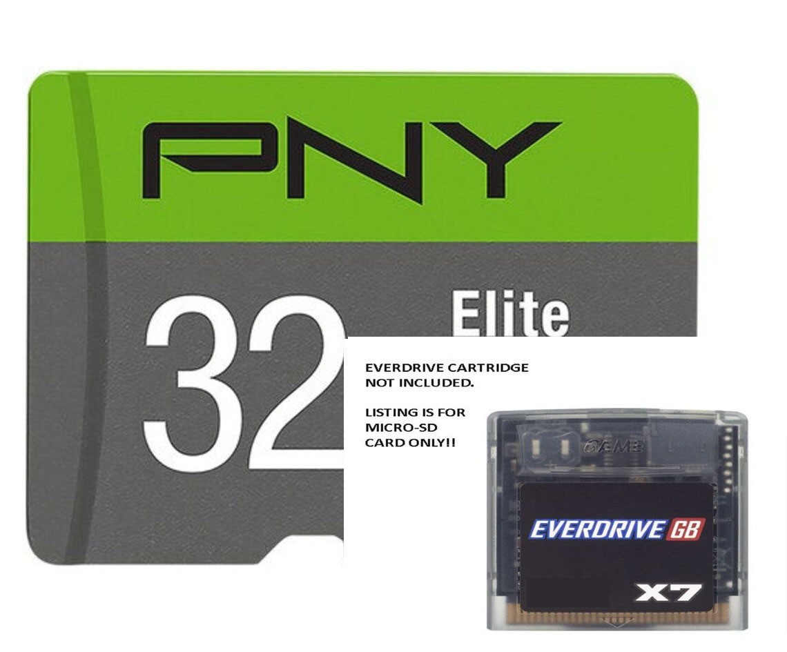 GB X3 X5 X7 Everdrive ~ Authentic 32GB MicroSD Expansion Card ~ L