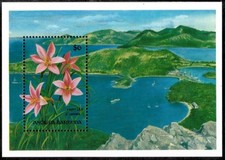 Antigua 1993 - Flowers - Souvenir Stamp Sheet - Scott #1659 - MNH