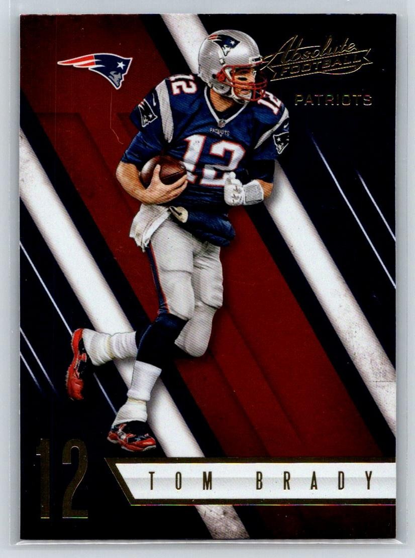 2016 Panini Absolute #42 Tom Brady Spectrum Blue