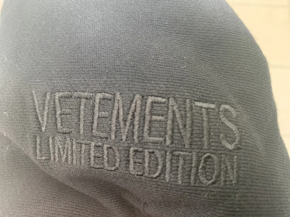 Black Vetements Hoodie Size S - Image 2 of 3