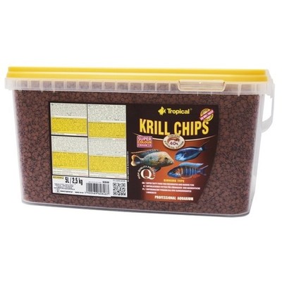 Tropical Krill Chips - 5 Liter Krill für alle Zierfische - bessere Farben