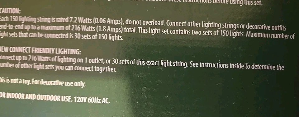 Holiday Time 300 Ct Cool White LED Mini Christmas Lights White Wire, 61.3' - Image 3 of 4