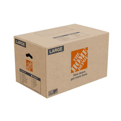 Large Moving, Shipping, Packing Box with Handles (20 Pack)