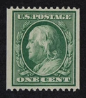 CKStamps: US Stamps Collection Scott#348 1c Franklin Mint LH OG 21 1/2mm