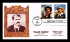 Dr Jim Stamps 29c Bill Tilghman & Wyatt Earp 2v First Day Issue Cardinal Cachet