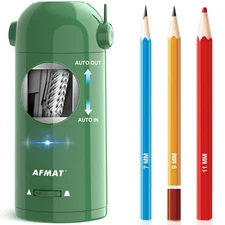 Electric Pencil Sharpener for Colored Pencils Rechargeable Hands-Free