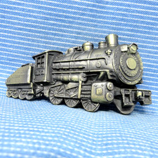 Steam Engine Belt Buckle Railroad Train 3D Locomotive Vtg 1980 TGABC   .CPA572