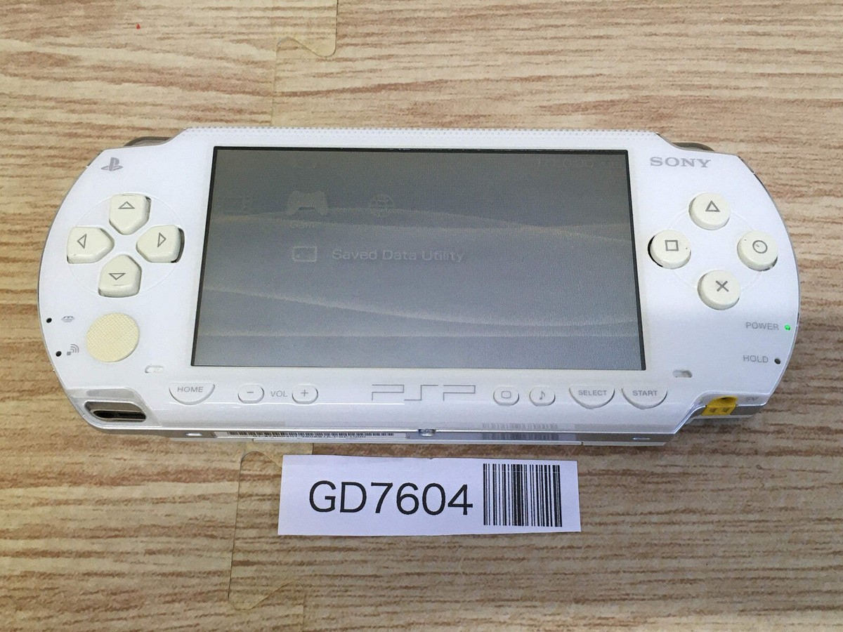 GD7604 Plz Read Item Condi PSP-1000 CERAMIC WHITE SONY PSP