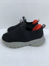 Skechers Razor Flex Black Red Slip On Low Top Comfort Shoes Toddler Sz 8 S449