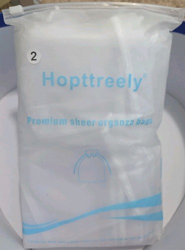 Hopttreely 100-Pack White Organza Favor Bags – 4x4.72 Inch, Premium Sheer Wedding Bags