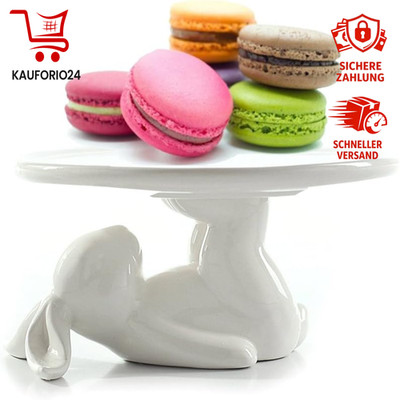 Keramik Dessertteller Hasenmotiv 20cm Handgefertigt