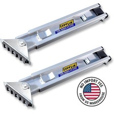 LeveLok LL-STB-1AL Ladder Levelers Permanent Mount Style Aluminum - 2 Levelers