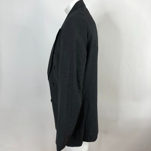 Chaps Ralph Lauren 42 R Vintage VTG Double Breasted Sport Coat Jacket Gray - Picture 3 of 18