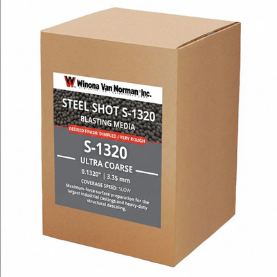 Steel Shot 1320: Heavy-Duty Cleaning & Surface Prep, No.4 Shotgun Equivalent