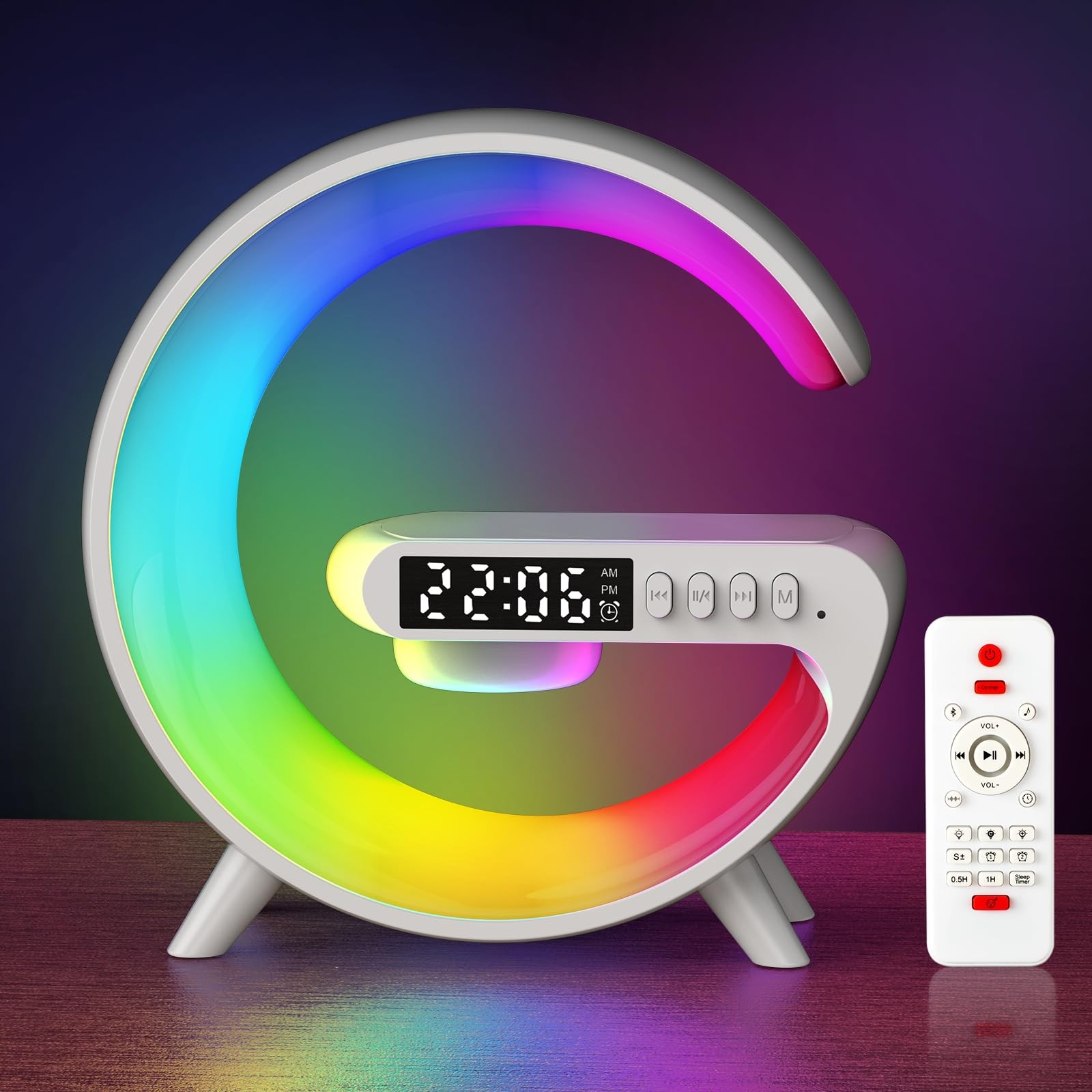 Wake Up Light Alarm Clock for , Table Bedsides Lamp with Sunrise Simulation, ...