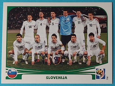 Panini Fußball WM 2010 WC 10 Sticker Nr. 239 Team Mannschaft Slovenija Slowenien