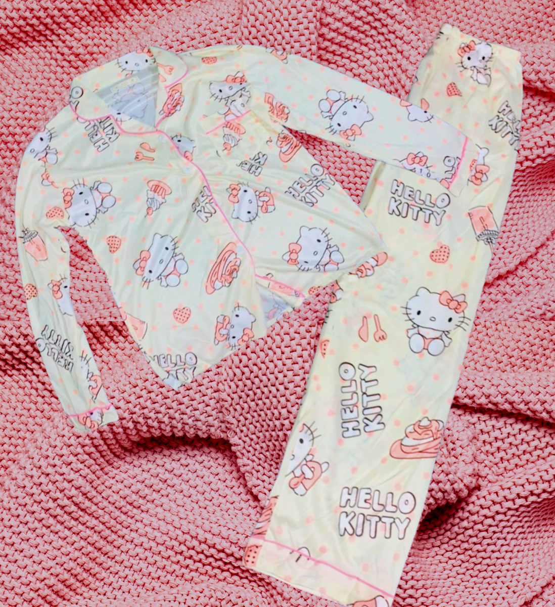 Klassieke pyjama met knopen Ringella roze | Online de mooiste pyjama’s