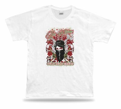 Tshirt Tee Shirt Birthday Gift Idea Los Aztecas Pistol Gang Mask Skull Rose Eye